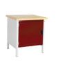 CUBIO STORAGE BENCH 778-1.2 WITH MPX WORKTOP-LIGHT GREY/RED thumbnail-0