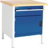 CUBIO STORAGE BENCH 778-1.3 WITH MPX WORKTOP-LIGHT GREY/BLUE thumbnail-0