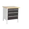 CUBIO STORAGE BENCH 778-1.4 WITH MPX WORKTOP-LIGHT/ANTH GREY thumbnail-0