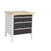 CUBIO STORAGE BENCH 778-3.4 WITH LINO WORKTOP-LIGHT/ANTH GREY thumbnail-0