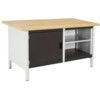 CUBIO STORAGE BENCH 1578-1.1 WITH MPX WORKTOP-LIGHT/ANTH GREY thumbnail-0