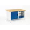 CUBIO STORAGE BENCH 1578-3.1 WITH LINO WORKTOP-LIGHT GREY/BLUE thumbnail-0