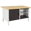 CUBIO STORAGE BENCH 1578-3.1 WITH LINO WORKTOP-LIGHT/ANTH GREY thumbnail-0