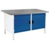 CUBIO STORAGE BENCH 1578-3.2 WITH LINO WORKTOP-LIGHT GREY/BLUE thumbnail-0