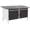 CUBIO STORAGE BENCH 1578-3.4 WITH LINO WORKTOP-LIGHT/ANTH GREY thumbnail-0