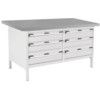 CUBIO STORAGE BENCH 1578-3.5 WITH LINO WORKTOP-LIGHT GREY thumbnail-0