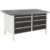 CUBIO STORAGE BENCH 1578-3.5 WITH LINO WORKTOP-LIGHT/ANTH GREY thumbnail-0