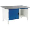 CUBIO STORAGE BENCH 1578-3.6 WITH LINO WORKTOP-LIGHT GREY/BLUE thumbnail-0