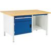 CUBIO STORAGE BENCH 1578-1.7 WITH MPX WORKTOP-LIGHT GREY/BLUE thumbnail-0