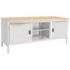 CUBIO STORAGE BENCH 2078-1.1 WITH MPX WORKTOP-LIGHT GREY thumbnail-0