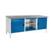 CUBIO STORAGE BENCH 2078-3.1 WITH LINO WORKTOP-LIGHT GREY/BLUE thumbnail-0