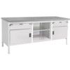 CUBIO STORAGE BENCH 2078-3.2 WITH LINO WORKTOP-LIGHT GREY thumbnail-0