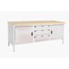 CUBIO STORAGE BENCH 2078-1.3 WITH MPX WORKTOP-LIGHT GREY thumbnail-0