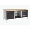 CUBIO STORAGE BENCH 2078-1.4 WITH MPX WORKTOP-LIGHT/ANTH GREY thumbnail-0