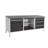 CUBIO STORAGE BENCH 2078-3.4 WITH LINO WORKTOP-LIGHT/ANTH GREY thumbnail-0