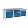 CUBIO STORAGE BENCH 2078-3.6 WITH LINO WORKTOP-LIGHT GREY/BLUE thumbnail-0