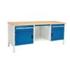 CUBIO STORAGE BENCH 2078-1.7 WITH MPX WORKTOP-LIGHT GREY/BLUE thumbnail-0