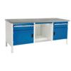 CUBIO STORAGE BENCH 2078-3.7 WITH LINO WORKTOP-LIGHT GREY/BLUE thumbnail-0