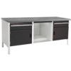 CUBIO STORAGE BENCH 2078-3.7 WITH LINO WORKTOP-LIGHT/ANTH GREY thumbnail-0