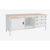 CUBIO STORAGE BENCH 2078-1.8 WITH MPX WORKTOP-LIGHT GREY thumbnail-0