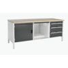 CUBIO STORAGE BENCH 2078-1.8 WITH MPX WORKTOP-LIGHT/ANTH GREY thumbnail-0