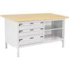 CUBIO STORAGE BENCH 1578-1.11 WITH MPX WORKTOP-LIGHT GREY thumbnail-0