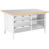 CUBIO STORAGE BENCH 1578-3.11 WITH LINO WORKTOP-LIGHT GREY thumbnail-0