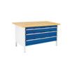 CUBIO STORAGE BENCH 1578-1.22 WITH MPX WORKTOP-LIGHT GREY/BLUE thumbnail-0