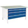 CUBIO STORAGE BENCH 1578-3.22 WITH LINO WORKTOP-LIGHT GREY/BLUE thumbnail-0