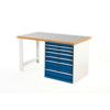 CUBIO PEDESTAL BENCH 2078 W/ LINO TOP & 668-6 CABINET L-GREY/BLUE thumbnail-0