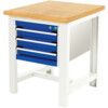 CUBIO WORKSTAND + 3 DRAWER CABINET W/ MPX WORKTOP-LIGHT GREY/BLUE thumbnail-0