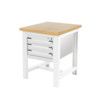 CUBIO WORKSTAND + 3 DRAWER CABINET WITH MPX WORKTOP-LIGHT GREY thumbnail-0