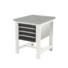 CUBIO WORKSTAND + 3 DRAWER CABINET W/ LINO WORKTOP-LIGHT/ANTH GREY thumbnail-0