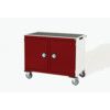 CUBIO MT TROLLEY 50 50 DOOR DOOR T-TRAY-LIGHT GREY/RED thumbnail-0