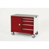 CUBIO MT TROLLEY 50 50 DOOR DRWRLINO-LIGHT GREY/RED thumbnail-0