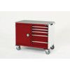 CUBIO MT TROLLEY 50 50 DOOR DRWRLINO-LIGHT GREY/RED thumbnail-0