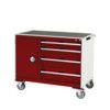 CUBIO MT TROLLEY 40 60 DOOR DRWRT-TRAY-LIGHT GREY/RED thumbnail-0