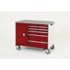 CUBIO MT TROLLEY 40 60 DOOR DRWRLINO-LIGHT GREY/RED thumbnail-0