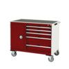 CUBIO MT TROLLEY 40 60 DOOR DRWRT-TRAY-LIGHT GREY/RED thumbnail-0