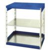 Cubio Standard Duty Shelving, 2 Shelves, 75kg Shelf Capacity, 1000mm x 525mm x 800mm, Blue & Grey thumbnail-0