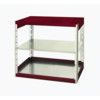 Cubio Standard Duty Shelving, 2 Shelves, 75kg Shelf Capacity, 1000mm x 525mm x 800mm, Red & Grey thumbnail-0