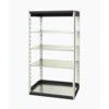 Cubio Standard Duty Shelving, 4 Shelves, 75kg Shelf Capacity, 2000mm x 650mm x 1050mm, Grey thumbnail-0