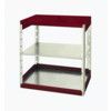 Cubio Standard Duty Shelving, 2 Shelves, 75kg Shelf Capacity, 1000mm x 650mm x 800mm, Red & Grey thumbnail-0