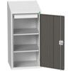 VERSO LECTERN WITH 2 SHELVES 1 DRAWER 525X550X1130H RAL7035/7016 thumbnail-0