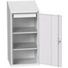 VERSO LECTERN WITH 2 SHELVES AND 1 DRAWER 525X550X1130H RAL7035 thumbnail-0