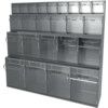 Perfo Tilt Box, Plastic, Grey/Transparent, 600x178x206mm, 24 Drawers thumbnail-0