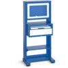 Static Computer Workstation, Blue/Light Grey, Steel, 1820x860x600mm, with 1 Drawer thumbnail-0