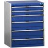 CUBIO SL-8610-6.2 DRAWER CABINET (200KG) GREY / BLUE thumbnail-0