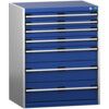 CUBIO SL-8610-7.4 DRAWER CABINET (200KG) GREY / BLUE thumbnail-0