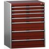 CUBIO SL-8610-7.4 DRAWER CABINET (200KG) GREY  / RED thumbnail-0